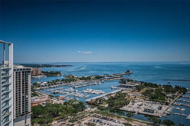 301 1st St S Unit 3004, Saint Petersburg, FL 33701 - bird's eye view featuring a city view and a water view