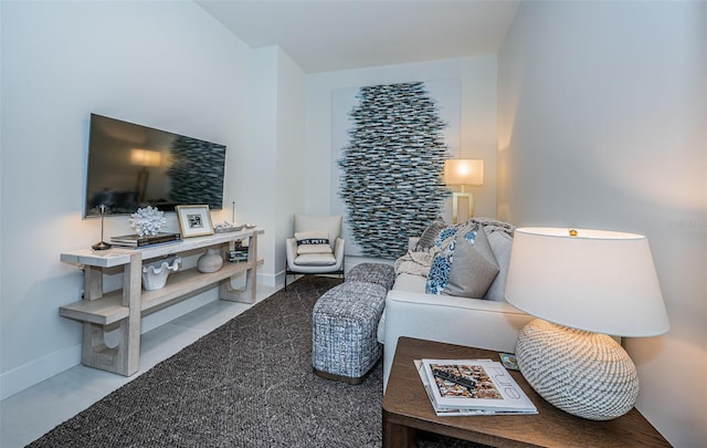 301 1st St S Unit 3004, Saint Petersburg, FL 33701 - living area with baseboards