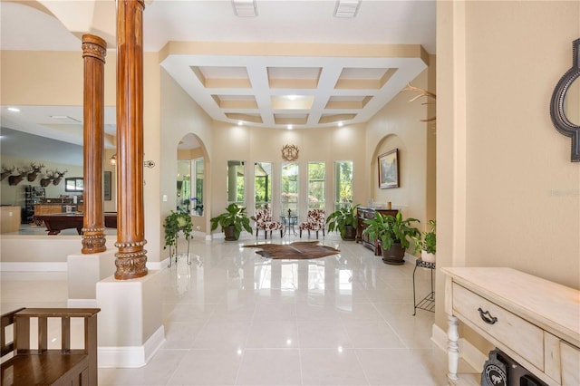 community lobby with visible vents