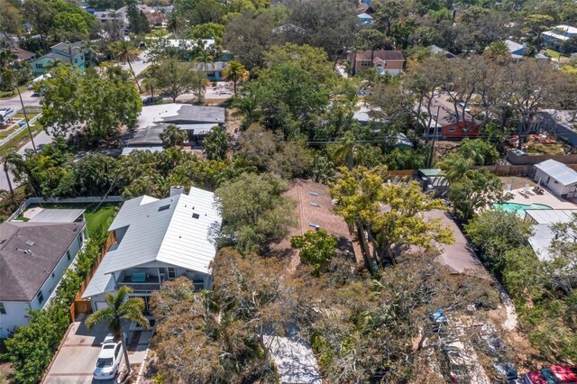 407 Indiana Ave, Crystal Beach, FL 34681 - bird's eye view with a residential view