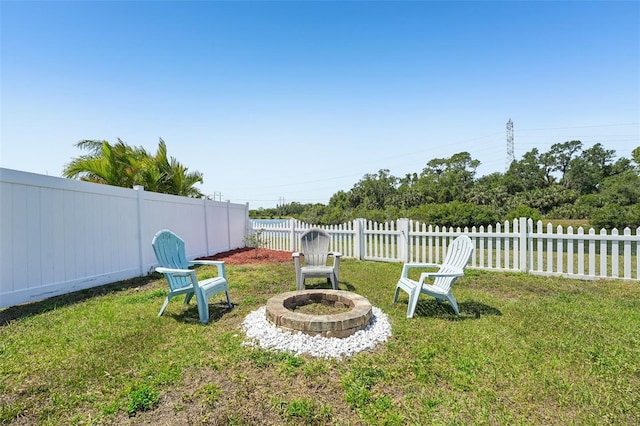 7207 Forest Mere Dr, Riverview, FL 33578 - view of yard featuring a fire pit