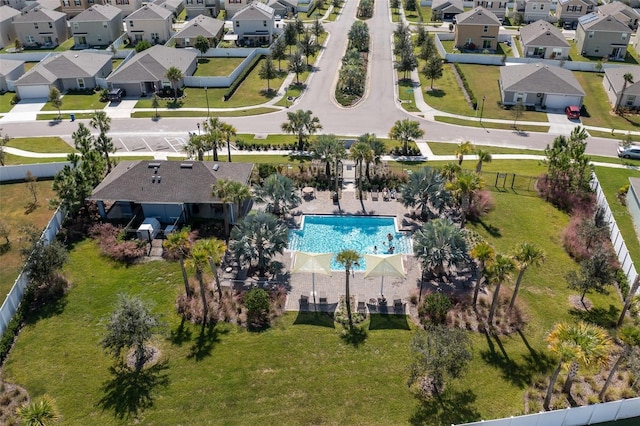 10101 Mangrove Well Rd, Ruskin, FL 33573 - drone / aerial view with a residential view