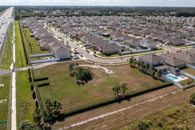 10101 Mangrove Well Rd, Ruskin, FL 33573 - birds eye view of property with a residential view
