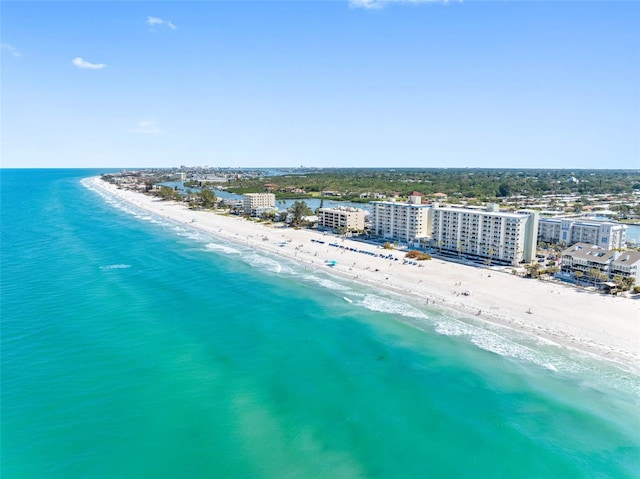 19925 Gulf Blvd Unit 402, Indian Shores, FL 33785 - aerial view featuring a view of the beach and a water view