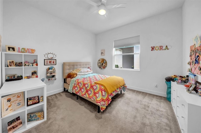 3096 Great Banyan Way, Wesley Chapel, FL 33543 - carpeted bedroom with baseboards and ceiling fan