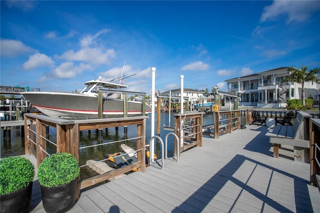 2501 S Dundee St, Tampa, FL 33629 - dock area featuring boat lift and a water view