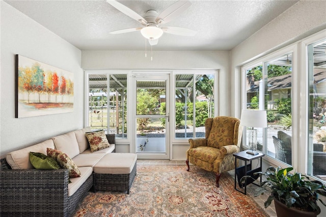 view of sunroom / solarium