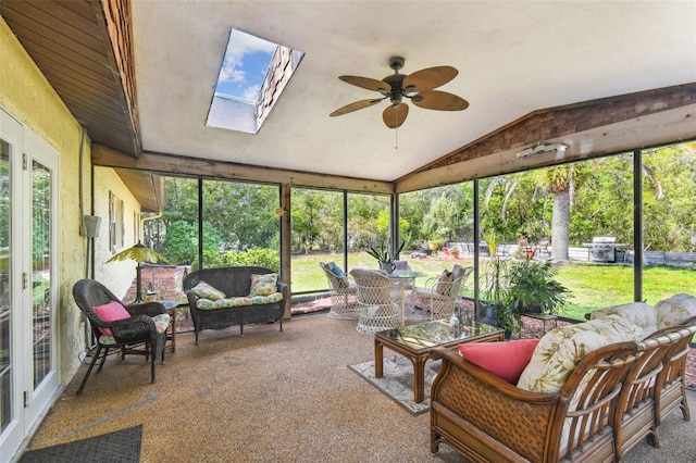 11383 Pickford St, Spring Hill, FL 34609 - sunroom / solarium with ceiling fan and outdoor lounge area