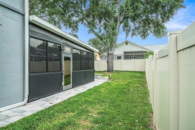 1830 Citrus Orchard Way, Valrico, FL 33594 - view of yard with a sunroom and fence