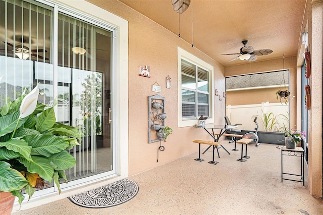 11818 Valhalla Woods Dr, Riverview, FL 33579 - porch with ceiling fan