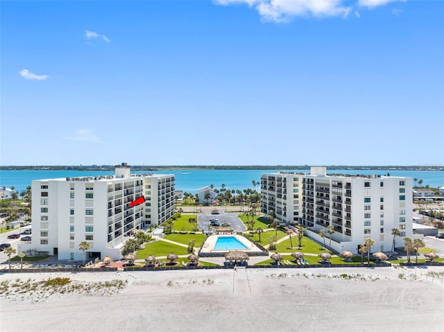 1400 Gulf Blvd Unit 511, Clearwater Beach, FL 33767 - aerial view with a water view