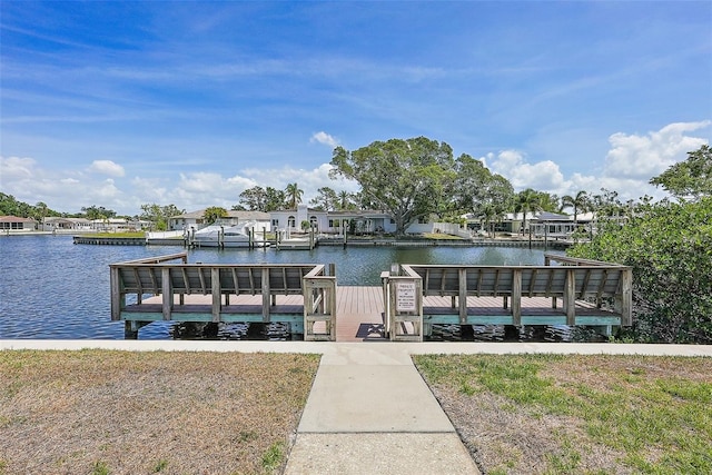 6490 Cape Hatteras Way NE Unit 4, Saint Petersburg, FL 33702 - view of dock featuring a water view