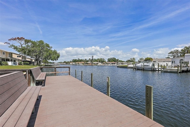 6490 Cape Hatteras Way NE Unit 4, Saint Petersburg, FL 33702 - dock area with a water view