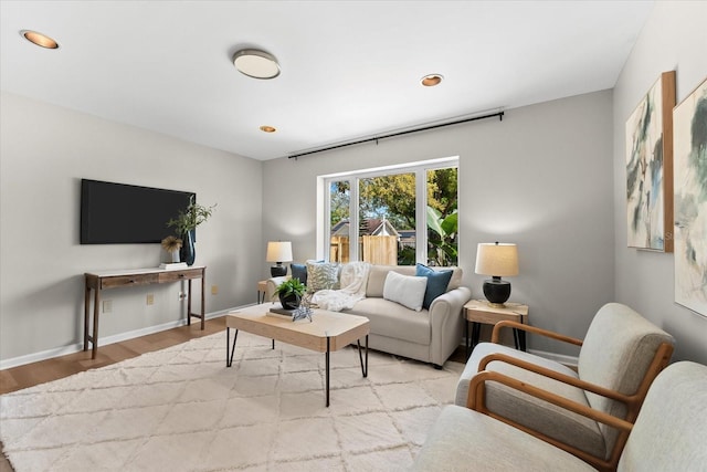 1232 Sedeeva Cir S, Clearwater, FL 33755 - living area featuring light wood-type flooring and recessed lighting