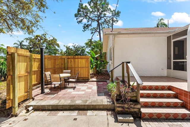 1232 Sedeeva Cir S, Clearwater, FL 33755 - view of patio with outdoor dining area