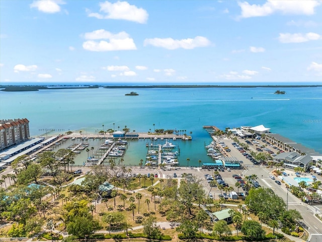 1232 Sedeeva Cir S, Clearwater, FL 33755 - aerial view of a marina and a large body of water