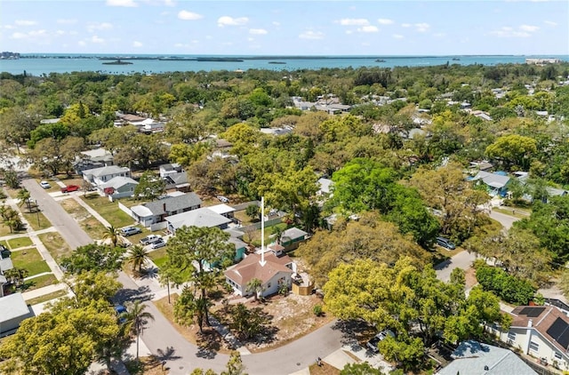 1232 Sedeeva Cir S, Clearwater, FL 33755 - aerial perspective of suburban area with a large body of water