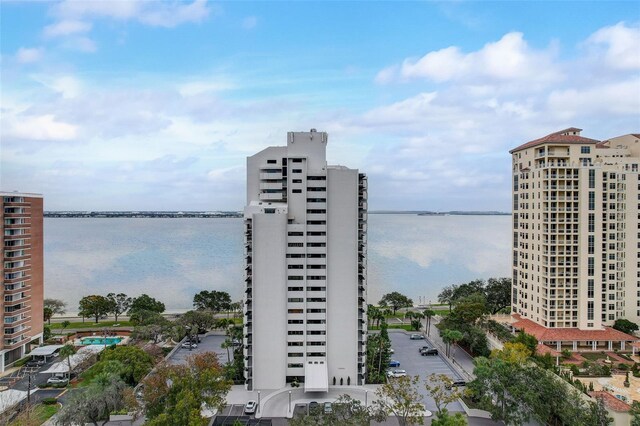 exterior space with a view of city