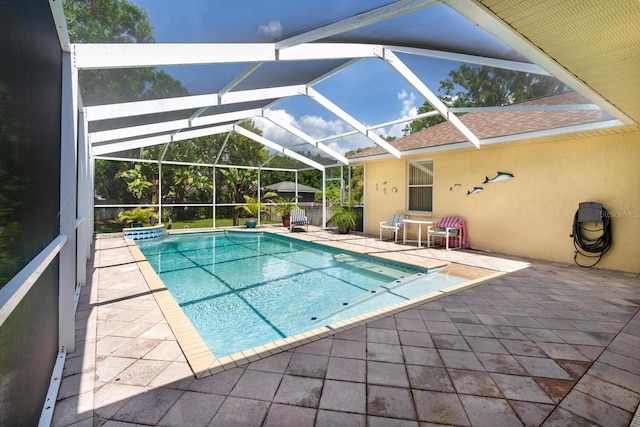 outdoor pool with a patio