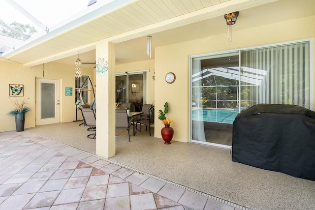 view of patio / terrace featuring grilling area
