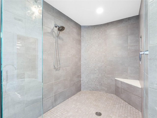 19816 Gulf Blvd Unit 602, Indian Shores, FL 33785 - bathroom with tiled shower
