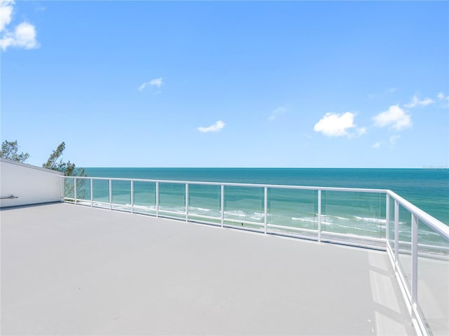 19816 Gulf Blvd Unit 602, Indian Shores, FL 33785 - view of patio featuring a water view and a balcony