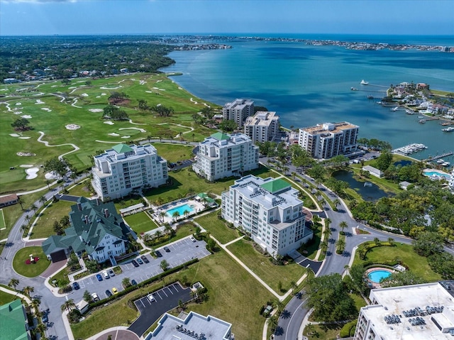 145 Belleview Blvd Unit 201, Belleair, FL 33756 - aerial view featuring a view of city and a water view