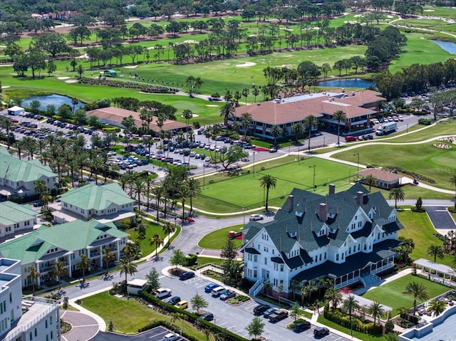 145 Belleview Blvd Unit 201, Belleair, FL 33756 - aerial view featuring a residential view, view of golf course, and a water view