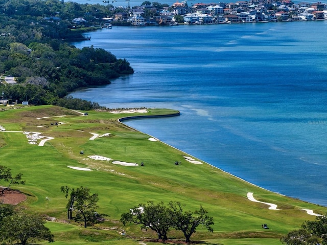145 Belleview Blvd Unit 201, Belleair, FL 33756 - bird's eye view with a water view and view of golf course