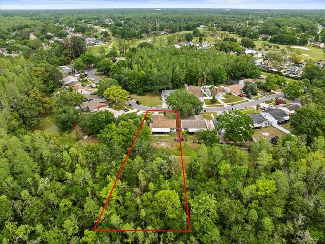 16116 Manorwood Cir, Tampa, FL 33624 - drone / aerial view featuring a forest view and a residential view