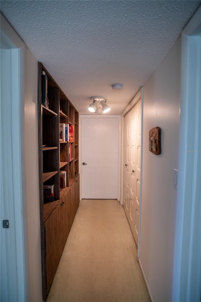 2630 Pearce Dr Unit 104, Clearwater, FL 33764 - corridor featuring a textured ceiling and light colored carpet