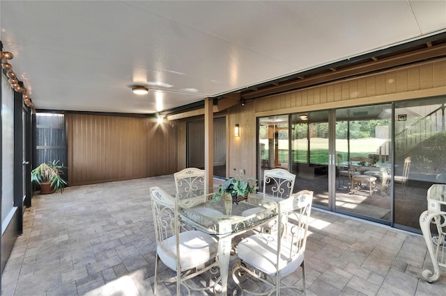 view of sunroom
