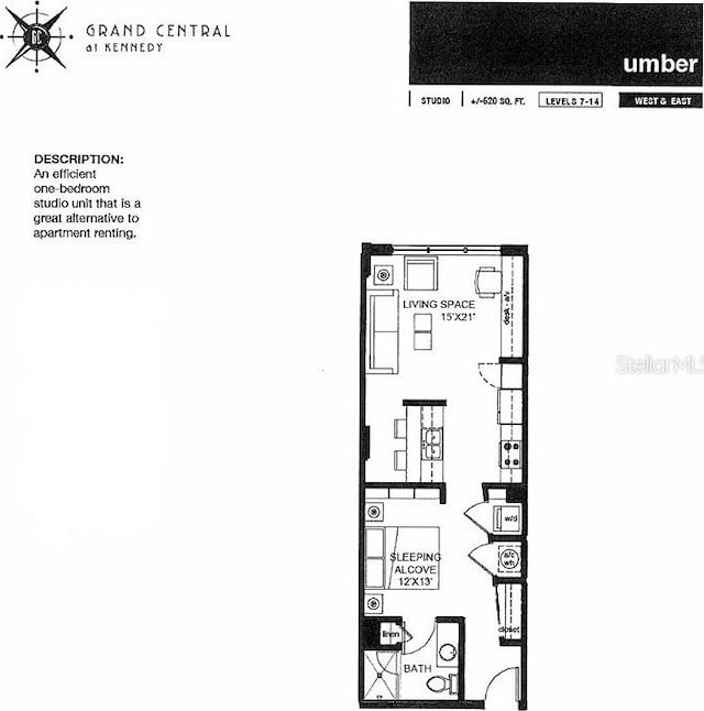 1208 E Kennedy Blvd Unit 1125, Tampa, FL 33602 - view of room layout