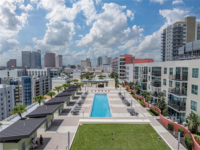 1208 E Kennedy Blvd Unit 1125, Tampa, FL 33602 - view of pool with a city view