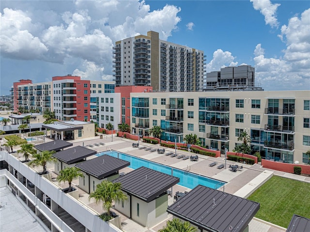 1208 E Kennedy Blvd Unit 1125, Tampa, FL 33602 - view of pool featuring a view of city