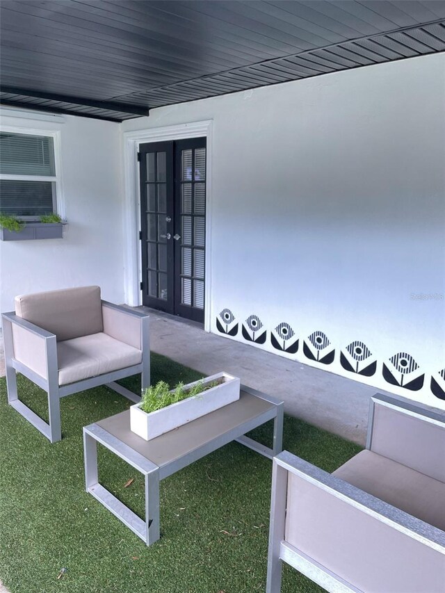 7101 N 9th St, Tampa, FL 33604 - view of patio / terrace with french doors