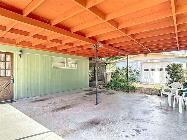 13116 N Oregon Ave, Tampa, FL 33612 - view of patio / terrace with an outdoor structure