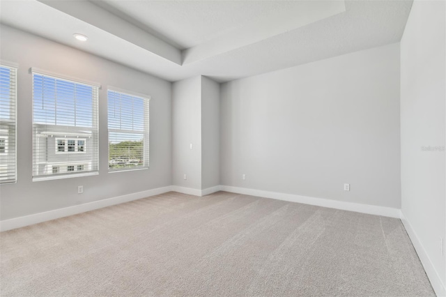 445 31st Way N, Saint Petersburg, FL 33713 - carpeted empty room with baseboards, recessed lighting, and a raised ceiling
