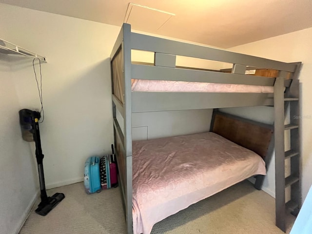 unfurnished bedroom with carpet flooring