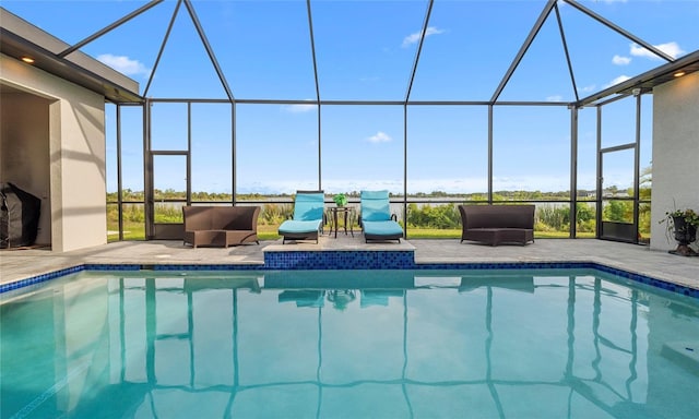 3610 Gulf City Rd, Ruskin, FL 33570 - pool featuring outdoor lounge area, a lanai, and a patio area