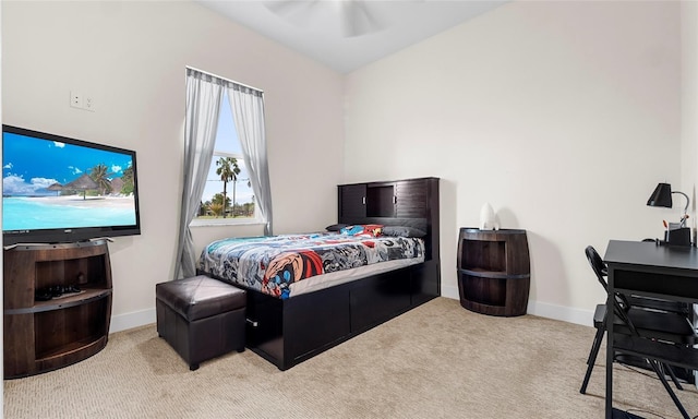 3610 Gulf City Rd, Ruskin, FL 33570 - carpeted bedroom featuring a ceiling fan and baseboards