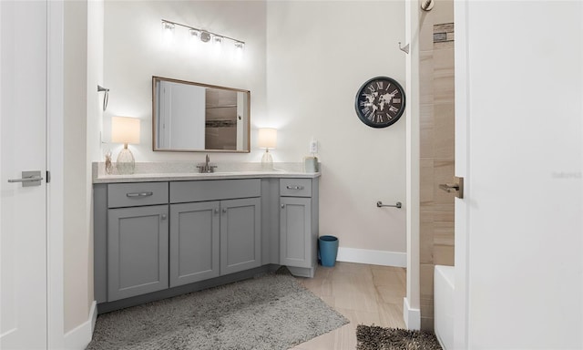 3610 Gulf City Rd, Ruskin, FL 33570 - bathroom featuring vanity and baseboards