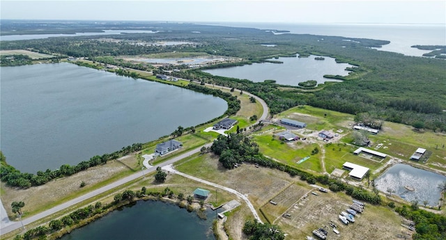 3610 Gulf City Rd, Ruskin, FL 33570 - drone / aerial view featuring a water view