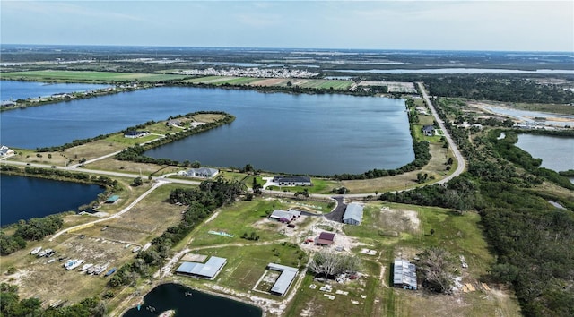 3610 Gulf City Rd, Ruskin, FL 33570 - birds eye view of property with a water view