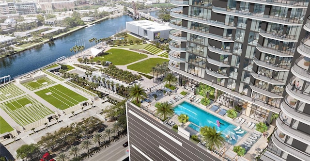 520 N Tampa St Unit 1508, Tampa, FL 33602 - aerial view with a water view