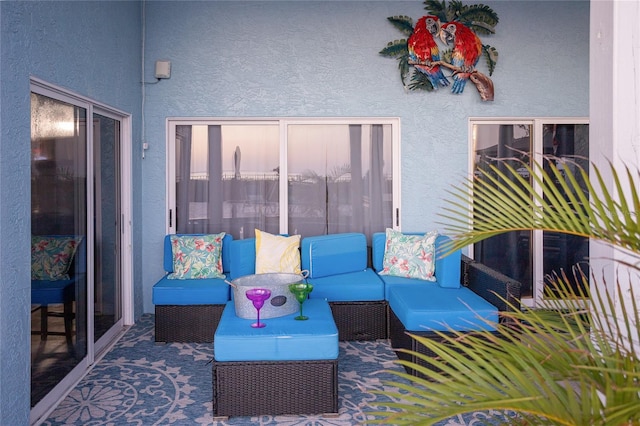 view of patio / terrace with an outdoor hangout area