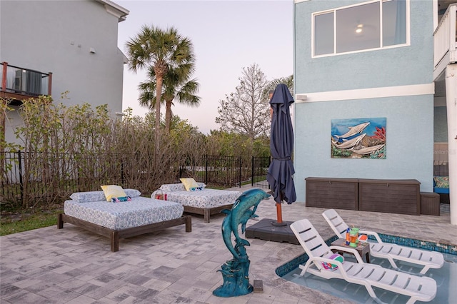view of patio / terrace with fence