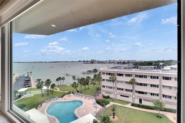property view of water