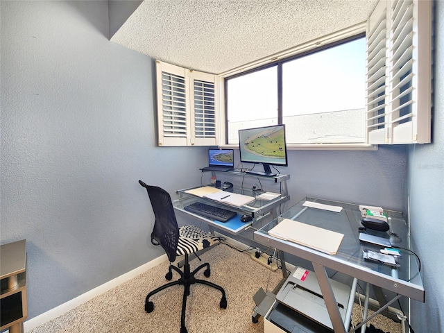 1500 Sunset Rd Unit C7, Tarpon Springs, FL 34689 - office space featuring baseboards, a textured ceiling, and a textured wall