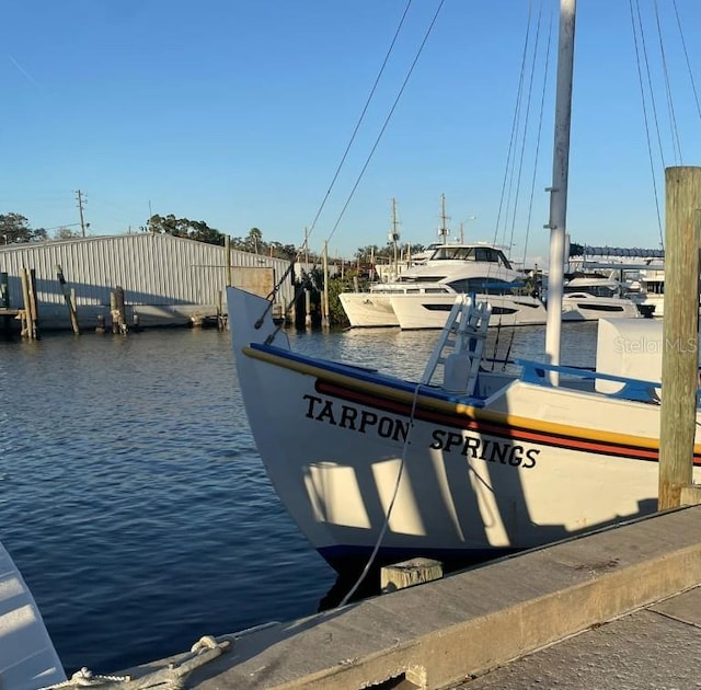 1500 Sunset Rd Unit C7, Tarpon Springs, FL 34689 - dock area featuring a water view